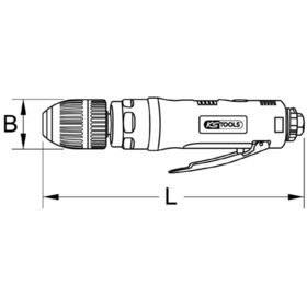KSTOOLS® - Druckluft-Stabbohrmaschine, 2.600U/min 515.3025