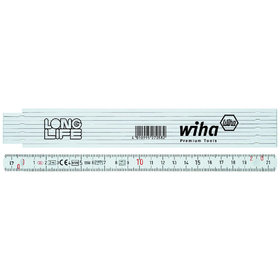 Wiha® - Gliedermaßstab Longlife® 2m metrisch, 10 Glieder (27058) gelb