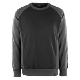 MASCOT® - Sweatshirt UNIQUE, Schwarz/Dunkelanthrazit, Größe XL