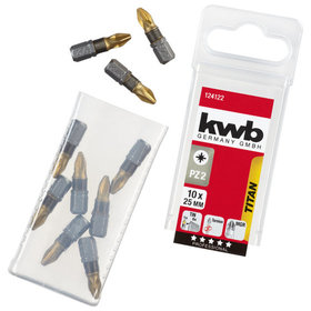 kwb - TITAN Bits, 25mm, PZ 2, 10 in SB-Box