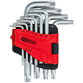 KSTOOLS® - Torx-Winkelstiftschlüssel-Satz mit Bohrung, kurz, 10-teilig, TB8-TB50