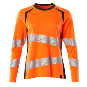 MASCOT® - T-Shirt, Langarm ACCELERATE SAFE, hi-vis Orange/Dunkelanthrazit, Größe XL-ONE