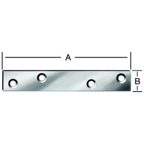 Vormann - Verbindungsblech, 60x 15mm, Stahl, verzinkt