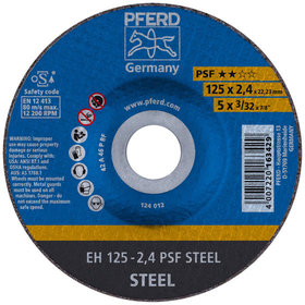 PFERD - Trennscheibe EH 125x2,4x22,23 mm gekröpft Universallinie PSF STEEL für Stahl