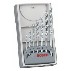 Bosch - 7-tlg. CYL-1 Mauerwerkbohrer-Set, 3/4/5/5.5/6/7/8 mm (2607017035)