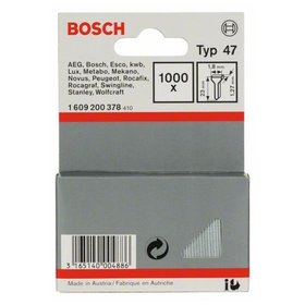 Bosch - Tackernagel Typ 47, 1,8 x 1,27 x 23mm, 1000er-Pack (1609200378)