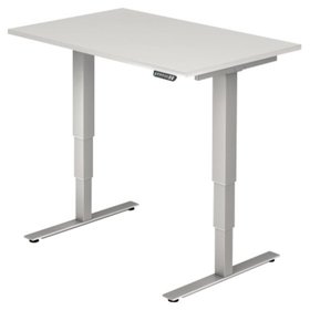 Hammerbacher - Schreibtisch VXDSM12/W/S 120x80cm weiß