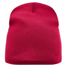 James & Nicholson - Beanie Mütze ohne Umschlag MB7580, pink, Einheitsgröße