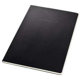 sigel® - Notizblock Conceptum C0800 Hardcover A4 kariert 80g schwarz