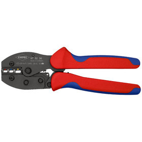 KNIPEX® - PreciForce® Crimpzange brüniert, mit Mehrkomponenten-Hüllen 220 mm 975236