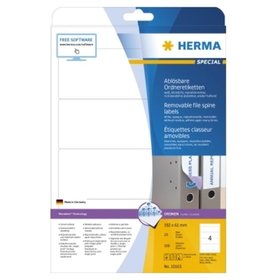 HERMA - Ordneretikett Movables 10165 192x61mm sk weiß 100er-Pack