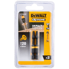 DeWALT - Torsion Bit schlagfest T20 50mm, 2 Stück