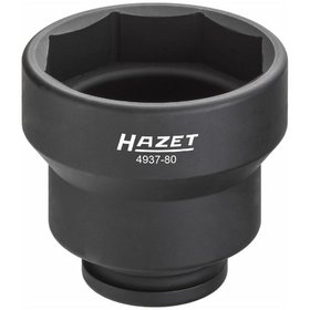 HAZET - Nfz Achsmutter-Steckschlüssel 4937-80, Vierkant hohl 20mm (3/4")