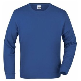 James & Nicholson - Sweatshirt French Terry JN057, königs-blau, Größe XL