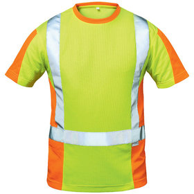 elysee® - Warnschutz-T-Shirt UTRECHT, warn-gelb/warn-orange, Größe L