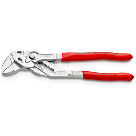 KNIPEX® - Zangenschlüssel Zange und Schraubenschlüssel in einem Werkzeug verchromt, mit Kunststoff überzogen 180 mm 8603180