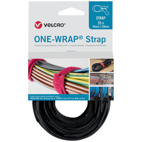 VELCRO® - ONE-WRAP® 20x200mm schwarz 25 Stück