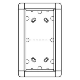 Ritto - Rahmen-Türstation 2f AP Portier si Alu 133x230x37mm