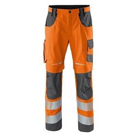 Kübler - Warnschutzhose Sommer, Reflectiq Kl. 2, warn-orange/anthrazit, Größe 54