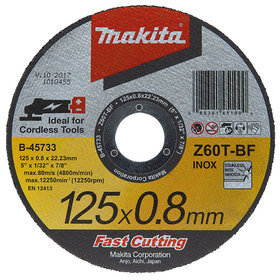 Makita® - Trennscheibe 125 x 0,8mm INOX B-45733