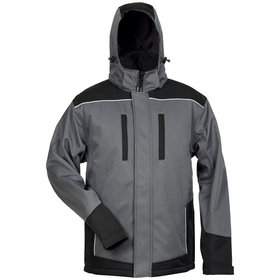 elysee® - Softshell-Winterjacke AJAX, grau/schwarz, Größe XXL