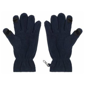 James & Nicholson - Touch Screen Fleece Handschuhe MB7948, navy-blau, Größe S/M