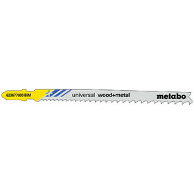 metabo® - 5 Stichsägeblätter "universal wood + metal" 106 mm, progressiv, BiM (623677000)