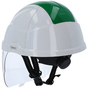 KSTOOLS® - Arbeits-Schutzhelm mit Gesichtsschutz, grün