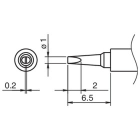 Hakko - Composit Lötspitze Serie T30, Format 1D