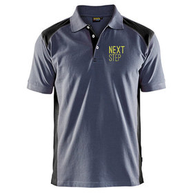 atlas® - PROFI POLO-SHIRT grau/schwarz, Größe L