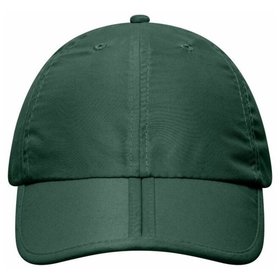 James & Nicholson - 6 Panel Falt-Cap MB6155, dunkelgrün, Einheitsgröße