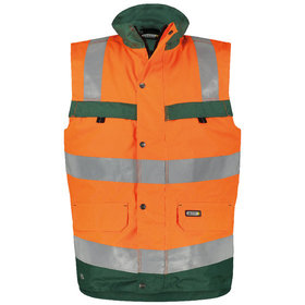 Dassy® - Bilbao Warnschutz Weste, Größe 4XL, NEONORANGE/FLASCHENGRÜN