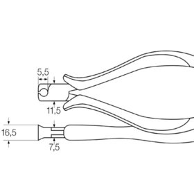 Wiha® - Elektronik-Vornschneider Z 47 2 04 ESD Mehrkomponenten 115mm