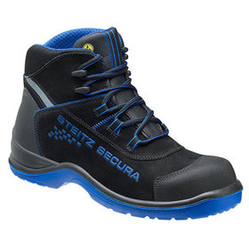 Steitz Secura - Sicherheitshalbstiefel ESD CK 4 SF, S3 SRC CI, schwarz/blau, NB, Größe 36