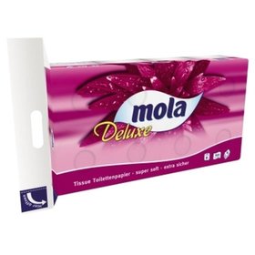 mola - Toilettenpapier Deluxe 201881 4-lagig, 8 Rollen à 152 Blatt