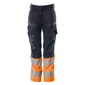 MASCOT® - Hose mit Knietaschen ACCELERATE SAFE, Schwarzblau/hi-vis Orange, Größe 76C56