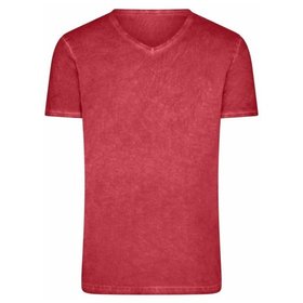 James & Nicholson - Herren Sprayshirt JN976, rot, Größe M