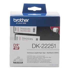 brother - Endlosetiketten, DK22251, 15,24m x 62mm, weiß