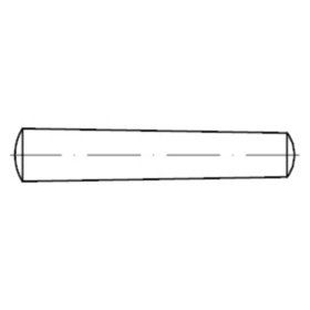 Kegelstift, ungehärtet ISO 2339 Form B Automatenstahl blank gedreht ø16 x 150mm