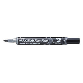 Pentel® - Boardmarker Maxiflo Flex-Feel, 2,3-4,5mm, schwarz, MWL5SBF-AX, flexible Spitze
