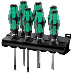 Wera® - Schraubendrehersatz, 335/350/367/7 Rack Schraubendrehersatz Kraftform Plus Laser