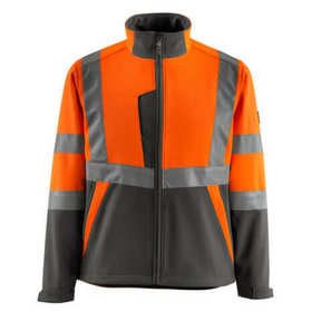 MASCOT® - Kiama Soft Shell Jacke SAFE LIGHT, hi-vis Orange/Dunkelanthrazit, Größe XL