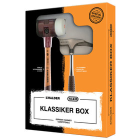 HALDER - Klassikerbox, SIMPLEX-Schonhammer, Gummikomposition / Superplastik und PICARD Latthammer | 3027s016