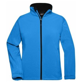 James & Nicholson - Damen Softshell Jacke JN137, aqua-blau, Größe L