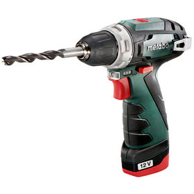 metabo® - Akku-Bohrschrauber PowerMaxx BS Basic (600984500), Kunststoffkoffer, 12V 2x2Ah Li-Power + LC 12