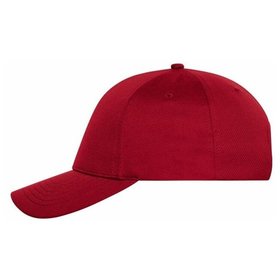 James & Nicholson - Sports Mesh Cap MB6241, rot, Einheitsgröße