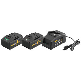 REMS - Power-Pack 22V,5,0Ah/230V,90W2xAkku + Ladegerät, im Karton