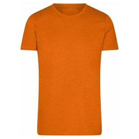 James & Nicholson - Herren Slub Shirt JN978, orange, Größe 3XL