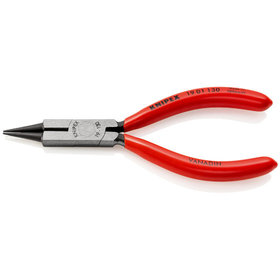 KNIPEX® - Rundzange mit Schneide (Schmuckbiegezange) schwarz atramentiert, mit Kunststoff überzogen 130 mm 1901130