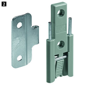 HETTICH - MB-Mittelscharnier, WingLine L, 9236605, Stahl, verzinkt